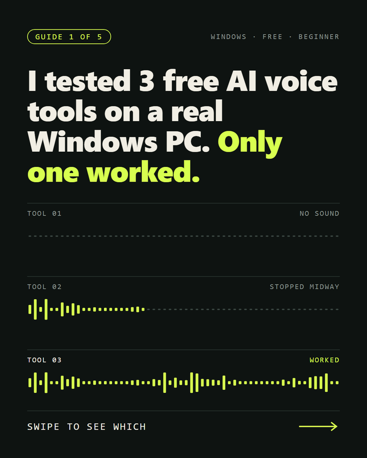 Cover with canvas-design: near black page with three lime audio strips, only the last one full